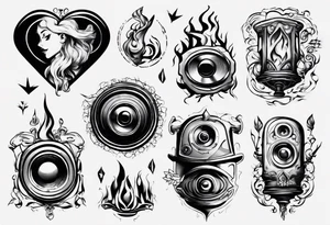 speaker hearth tattoo idea