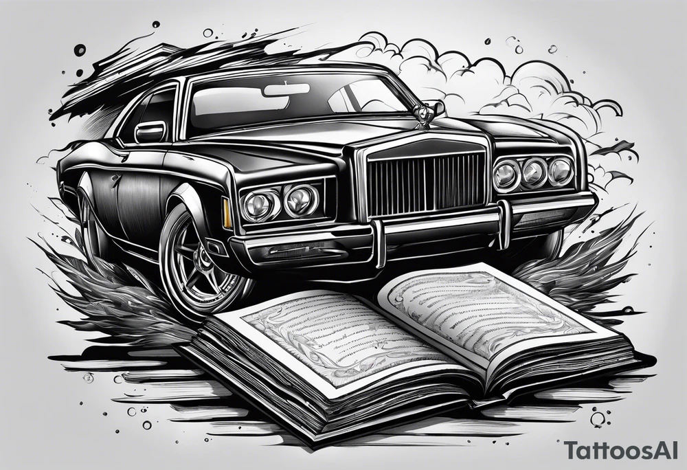 wraith coming out of a book tattoo idea