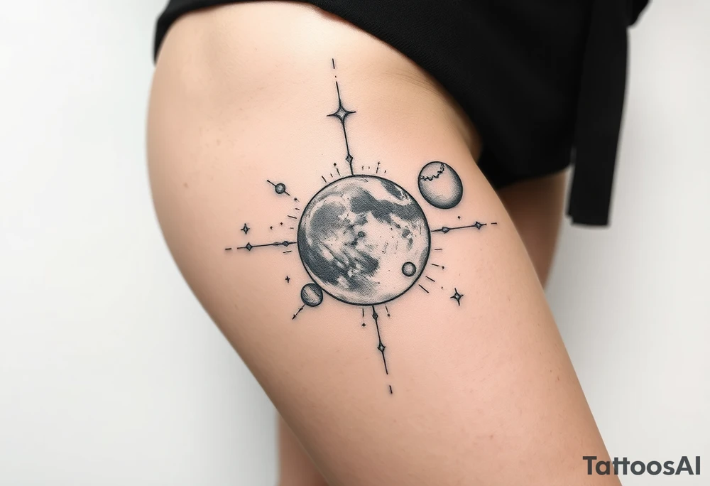 outer space tattoo idea