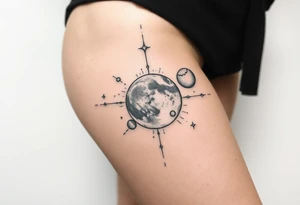 outer space tattoo idea