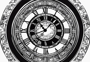 black digital clocks with time 22:22 tattoo idea