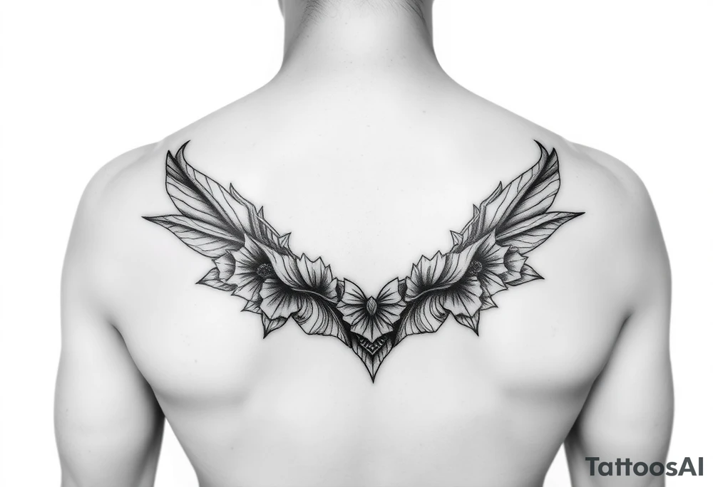 Feminine coverup tattoo idea