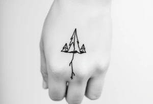 Simple nature or Norse themed, going up the fingers and down the wrist. tattoo idea