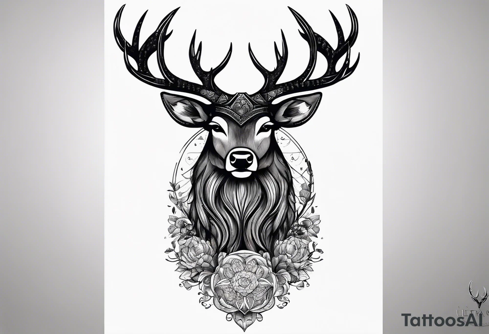 Cerf eiktirnir tattoo idea