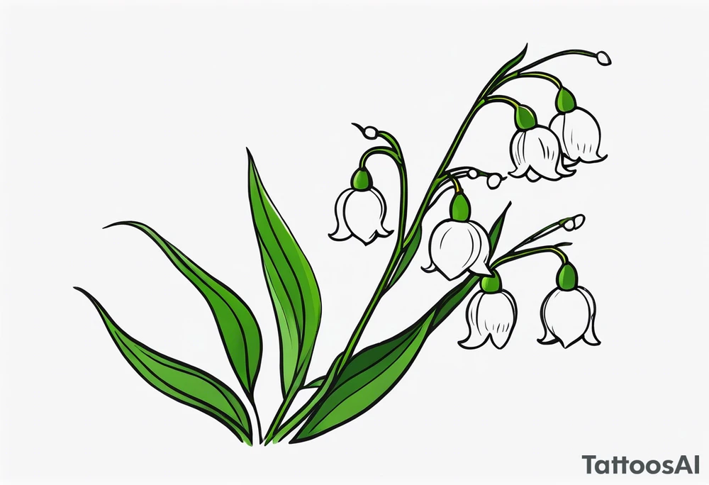 Lily of the valley tattoo idea