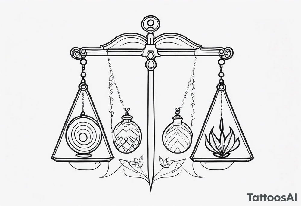 A small fine line combining the Virgo and libra tattoo idea A small fine line combining the Virgo and libra tattoo idea