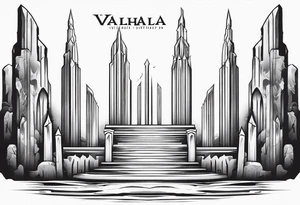 Valhalla 
 mist pillars tattoo idea
