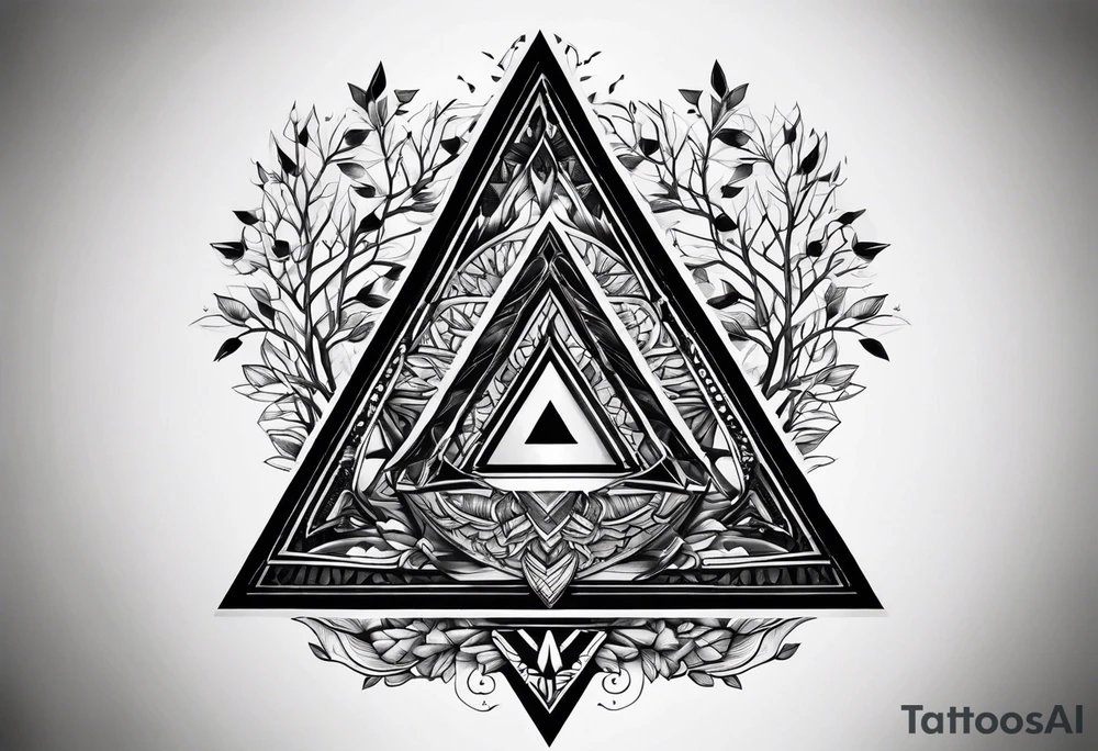 yggdrasil
3 line triangles behind tattoo idea