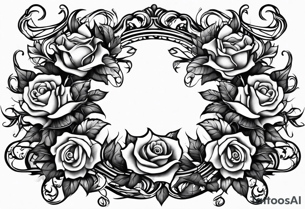thorn vines that wind up your leg tattoo idea
