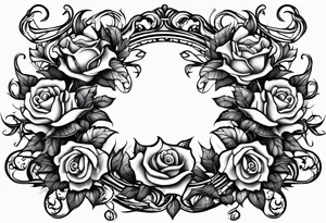 thorn vines that wind up your leg tattoo idea