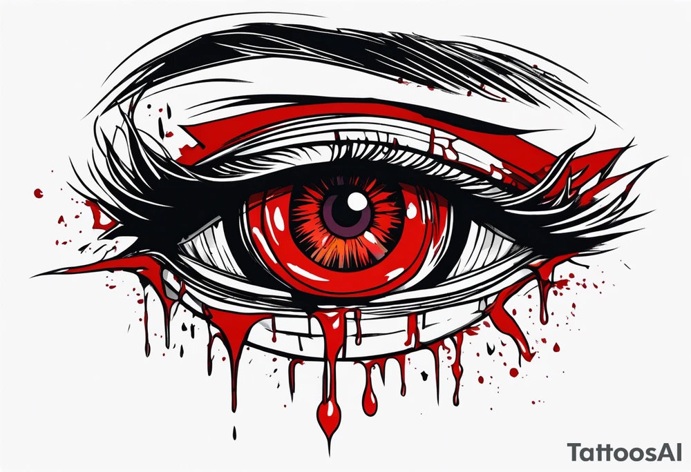 Hellsing bleeding eye tattoo tattoo idea