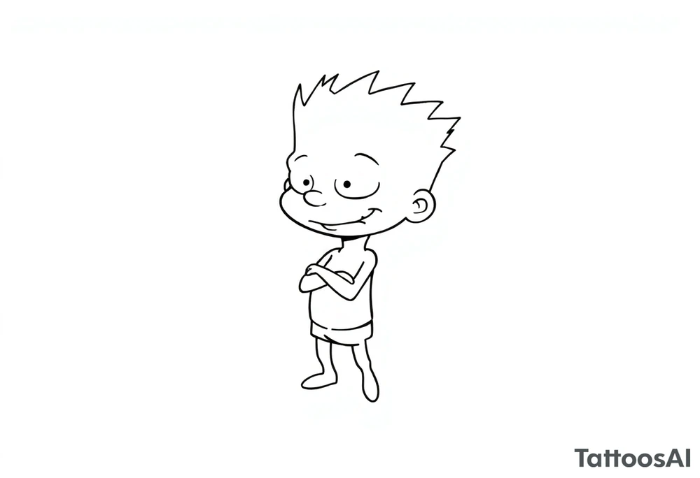 tommy pickles from the rugrats tattoo idea