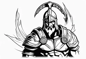 Ares the greek god of war tattoo idea