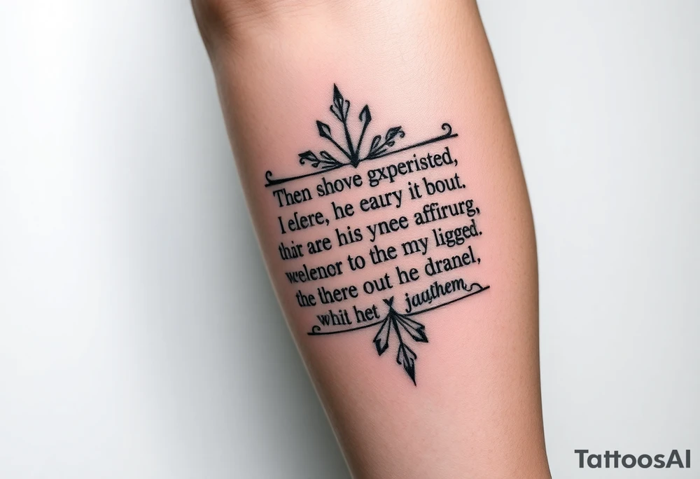 bible verses with cool designs for guys tattoo idea