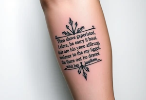 bible verses with cool designs for guys tattoo idea