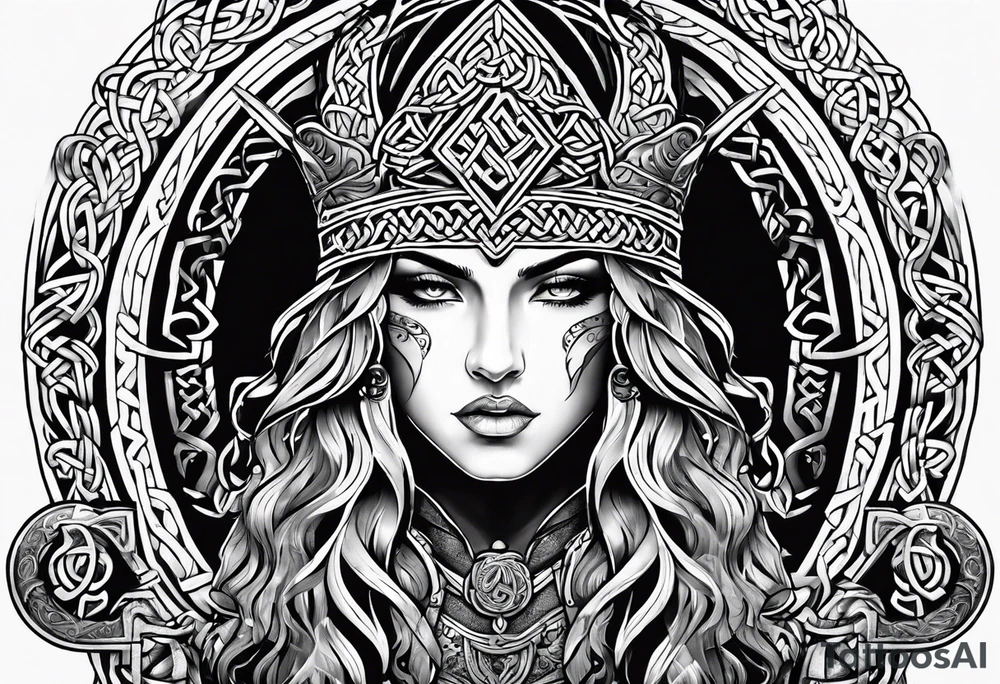 Celtic warrior tattoo idea