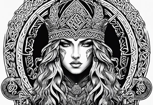 Celtic warrior tattoo idea