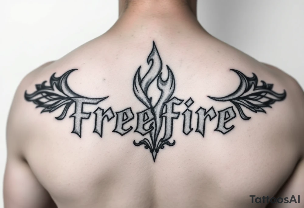 Freefire logo tattoo idea
