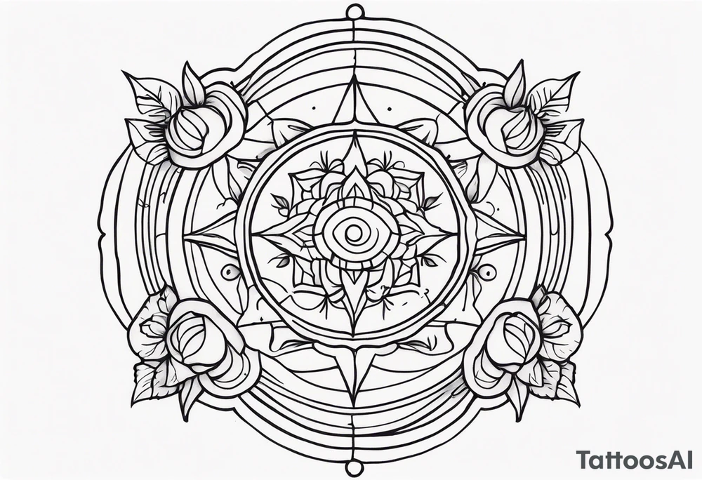 small minimalistic soft spiritual tattoo idea