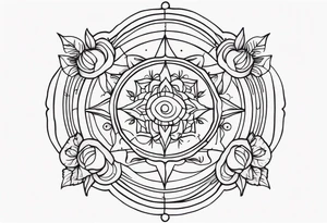 small minimalistic soft spiritual tattoo idea