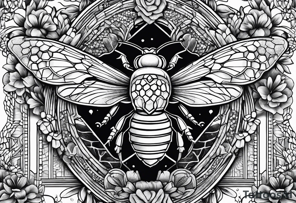 honeycomb tattoo idea