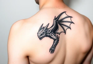 Toothless on forearm tattoo idea