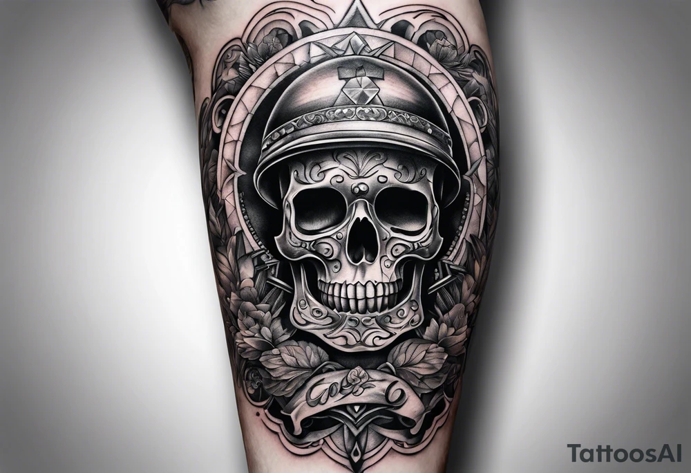 hard way to get money tattoo idea
