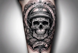 hard way to get money tattoo idea