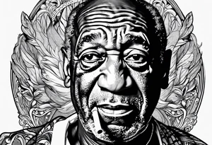 Bill Cosby smoking cigarette tattoo idea