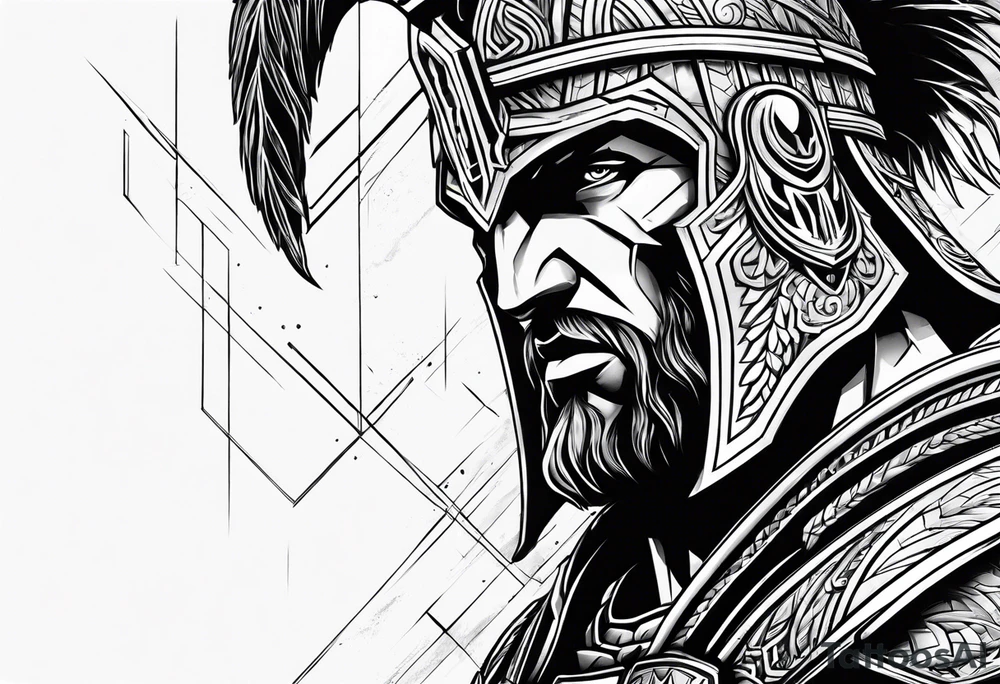 Ares the greek god of war tattoo idea