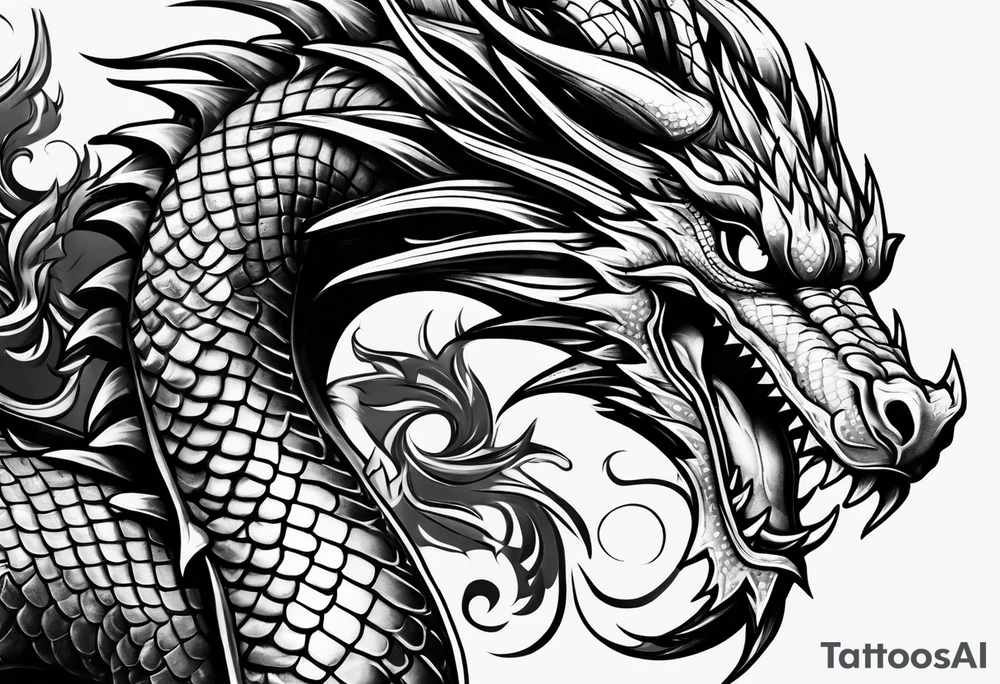 Dragon tattoo idea