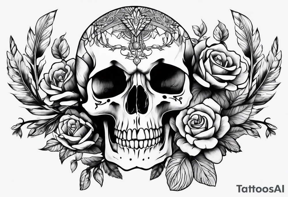 Skeleton hand bones anatomical tattoo idea
