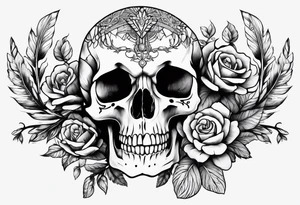 Skeleton hand bones anatomical tattoo idea