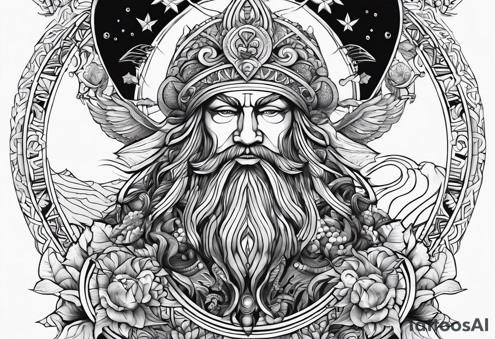 New Zealand god of the sea tattoo idea