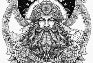 New Zealand god of the sea tattoo idea