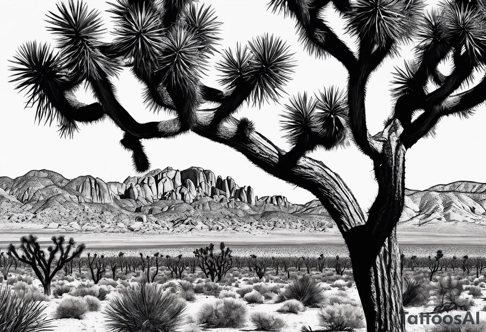 Joshua tree tattoo idea