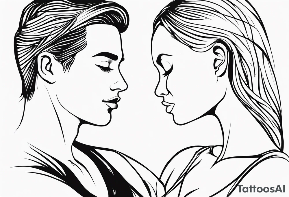 Paired tattoo for a girl and a guy, together forever, he is Artem, she is Lada. Two people with incurable diseases who love each other very much, little tattoo with heart or infinity tattoo idea