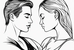 Paired tattoo for a girl and a guy, together forever, he is Artem, she is Lada. Two people with incurable diseases who love each other very much, little tattoo with heart or infinity tattoo idea