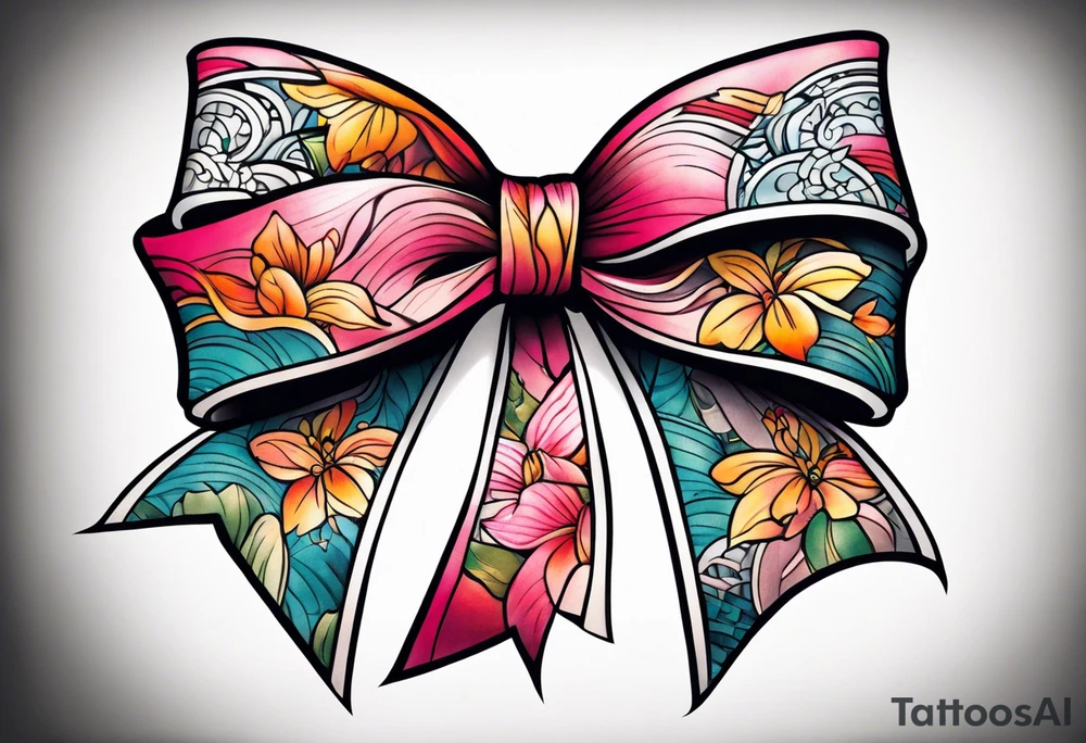 Girly bow tattoo idea