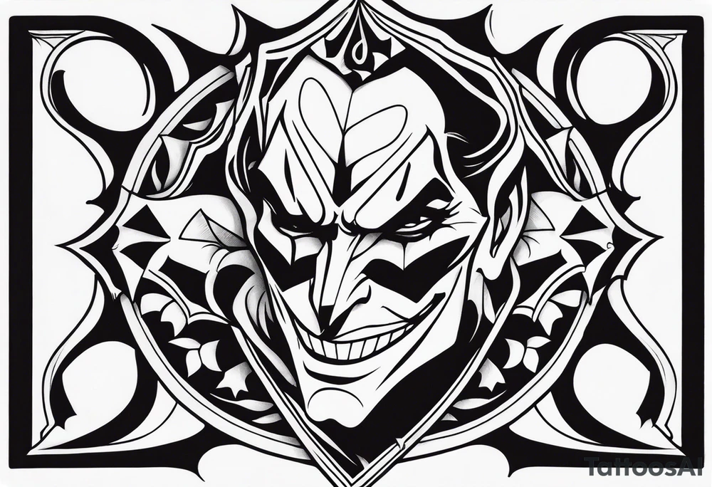 joker card tattoo idea