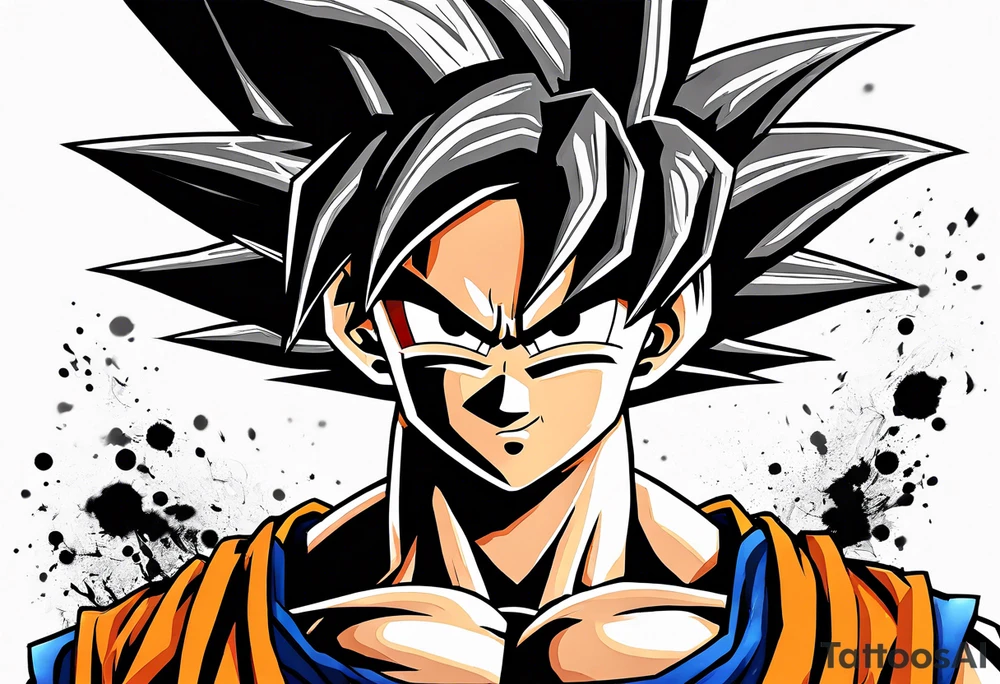 Son goku With wings tattoo idea