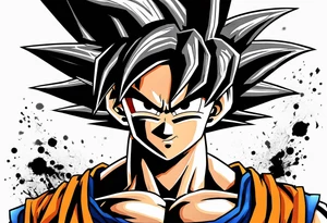 Son goku With wings tattoo idea