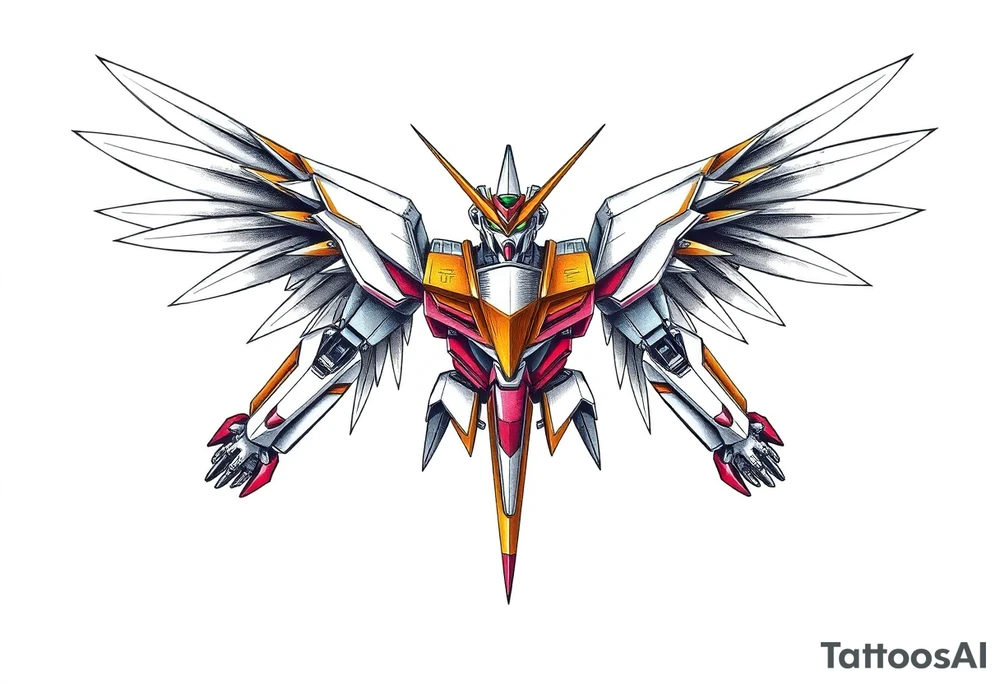 Wing Gundam tattoo idea