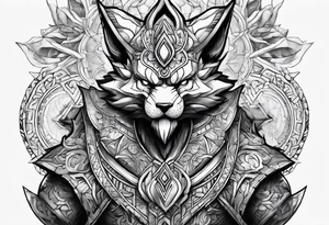Alakazam statue tattoo idea
