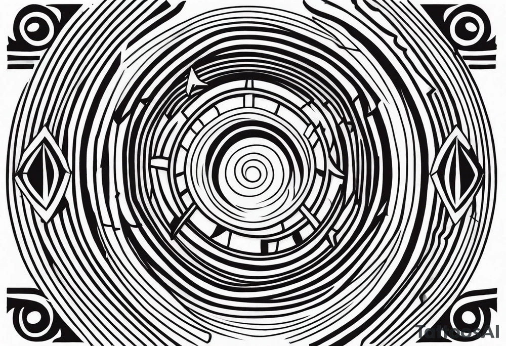 african, tribal, abstract tattoo idea