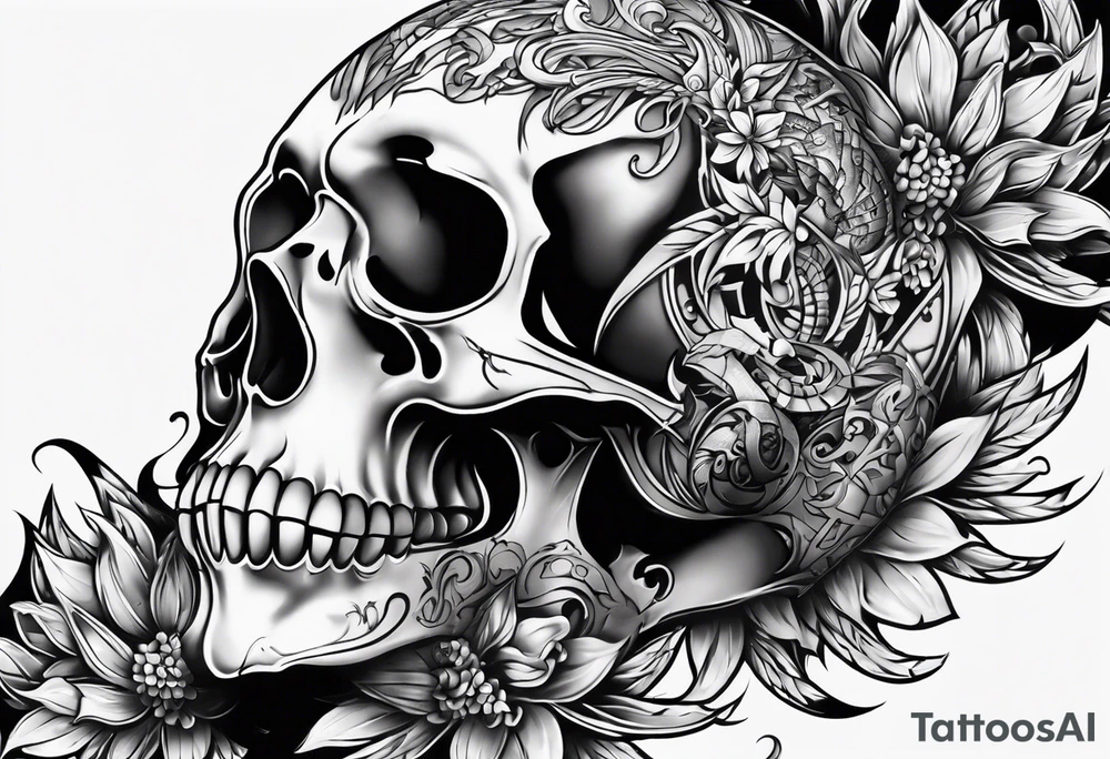 skeletal arm tattoo idea