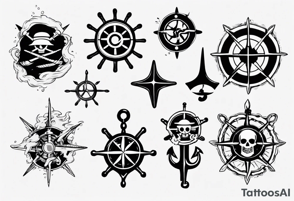 symbol one piece marine tattoo idea
