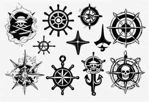 symbol one piece marine tattoo idea