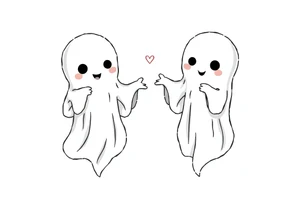 matching ghost tattoos tattoo idea