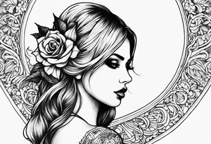 Gothic style sleeve tattoo idea
